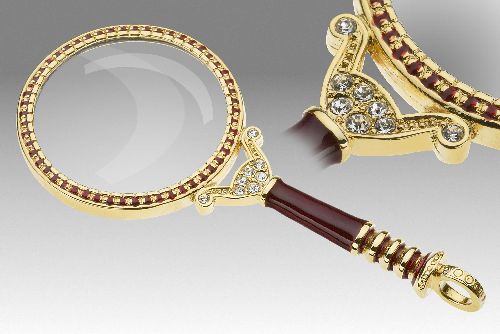 D 274 - LBK 37 - Baroque magnifying glass 37 mm